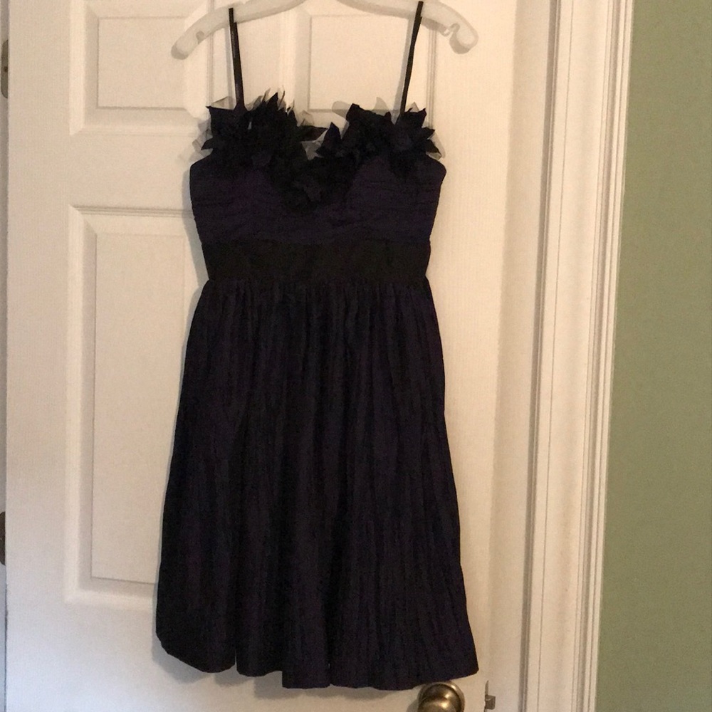Maggie London Purple & Black Cocktail Dress